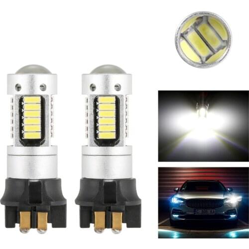 2PCS Error Free PW24W Xenon White 30-SMD Turn signal Lights LED Bulbs For BMW F30 3 Series Daytime Running Light DRL