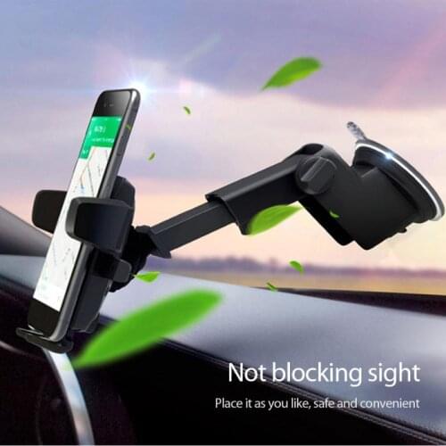360 Mobile Car Phone Holder Car Holder Windshield Cell Stand For IPhone Samsung Mobile Phone Stretchab Holder Fast Free Shipping