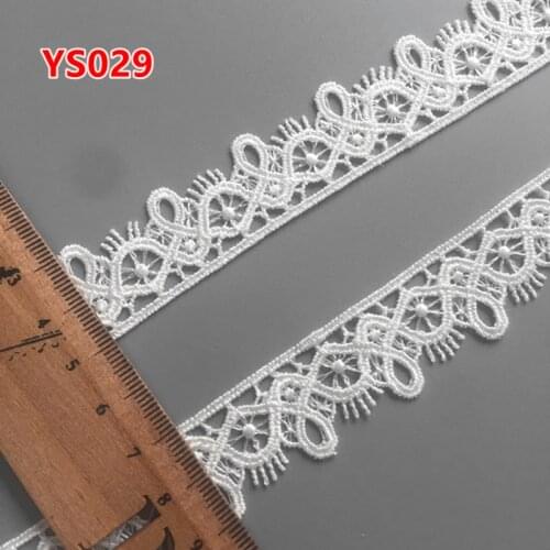 5yards 20MM white Embroidered Lace Fabric DIY skirt hem Dance costumes Garment Accessories lace trim Sewing Craft LP-YS029