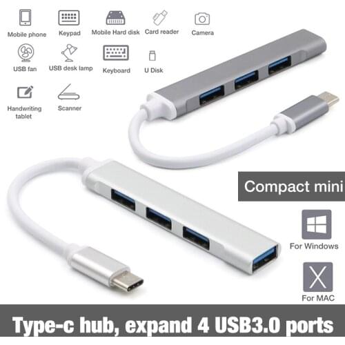 USB HUB C HUB Adapter 6 In 1 USB C To USB 3.0 Compatible with HDMI Dock For MacBook Pro For Nintendo Switch USB-C Type C