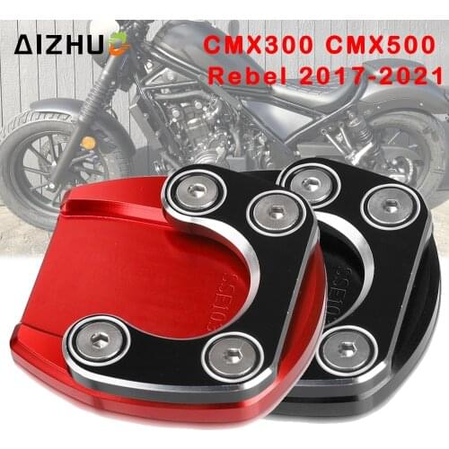 FOR HONDA Rebel CMX300 CMX500 2017 2018 2019 2020 2021 Motorcycle CNC Foot Side Stands Extension Support Kickstand CMX 500 300