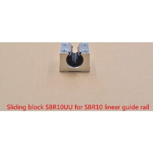 SBR10UU aluminum block 10mm Linear motion ball bearing slide block match use SBR10 10mm linear guide rail 1pcs