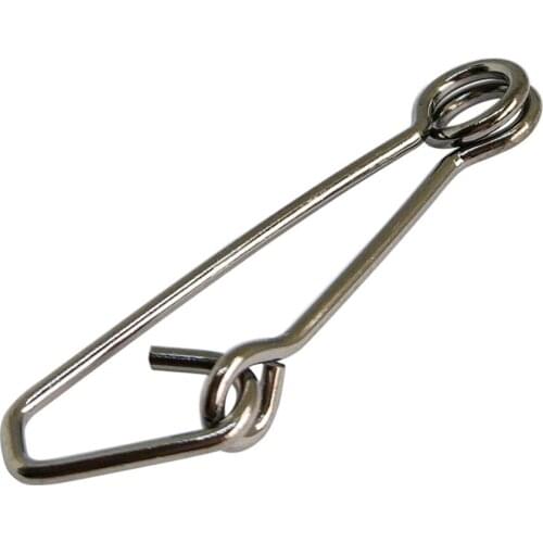 INFOF F6003-A 1000pcs Hooked Snap Pin Stainless SteelSafety Snaps Fishing Barrel Swivel Accessories Connector Tackle 0# to 7