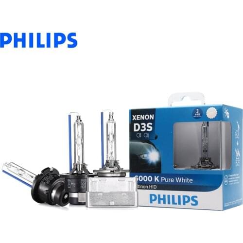 Philips Ultinon HID Xenon D1S D2S D2R D3S D4S WXX2 35W 6000K Cool White Light Xenon Headlight Car Bulbs Auto Lamps (Twin Pack)