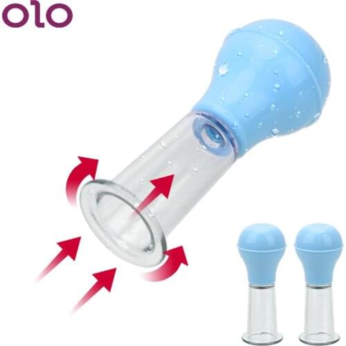 Breast Massage Breast Enhancement Breast Enlarger Vacuum Pump Sucker 1 Pair Nipples Sucker Sex Toy For Couple
