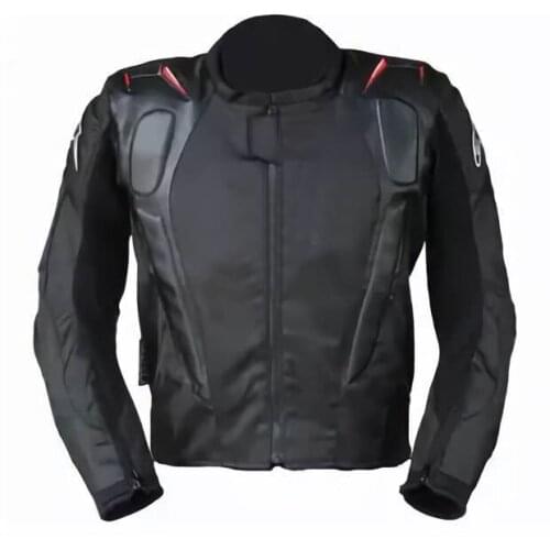 Alpine Jackets Motorbike MTB ATV Bike Riding Motorcycle Scooter Riding Mens Black Jacket With Protector