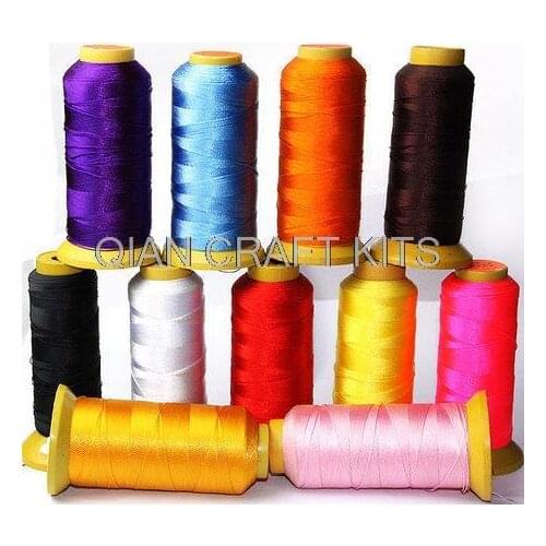 Set of 6 spools mixed colors Nylon Thread Knotting Cord Macrame Cord (0.25-0.75mm), Braided cord, Knot Macrame Shambala