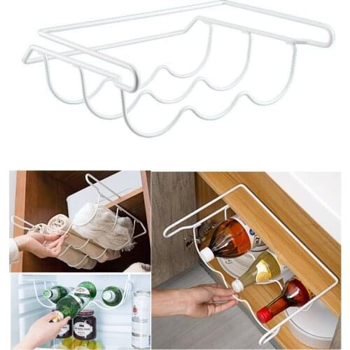 Fridge Shelf Refrigerator Kitchen Rack Shelf Can Beer Wine Bottle Holder Rack Organizer Kitchen Storage Fridge Organizer Shelves
