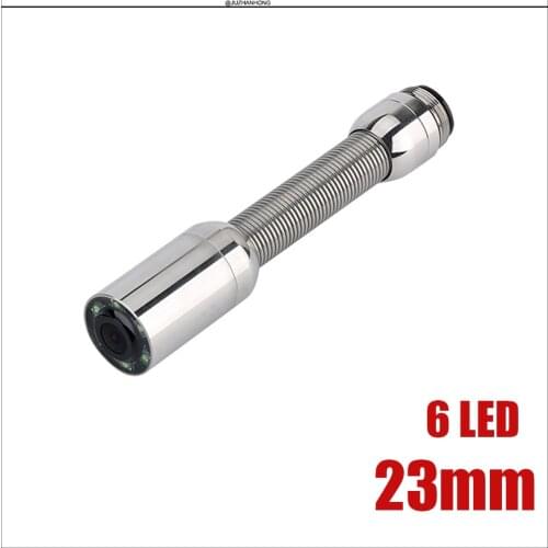 New 23mm Pipe Drain Sewer Snake Inspection Camera Head Tube Endoscope Camera Head w/6LED