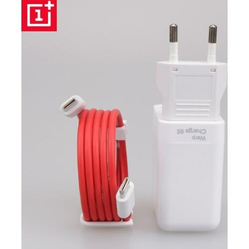 Original Oneplus Warp Charge 65w Power Adapter EU quick Charger 65 w Type C To Type C Cable One Plus 9 pro 9R 8T 8 nord n100