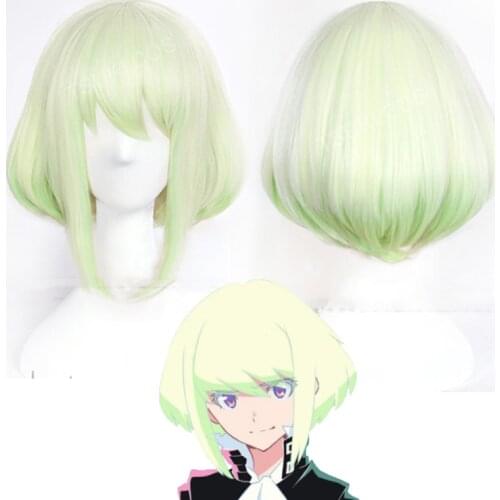 PROMARE Mad Burnish Lio Fotia 35cm Short Straight Heat Resistant Synthetic Hair Anime Cosplay Wig + Wig Cap