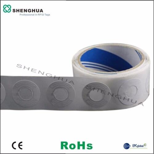 10pcs/pack Manufacture Printable wholesale passive rfid cd dvd Disc tag Blank Circular Label Sticker For archive management