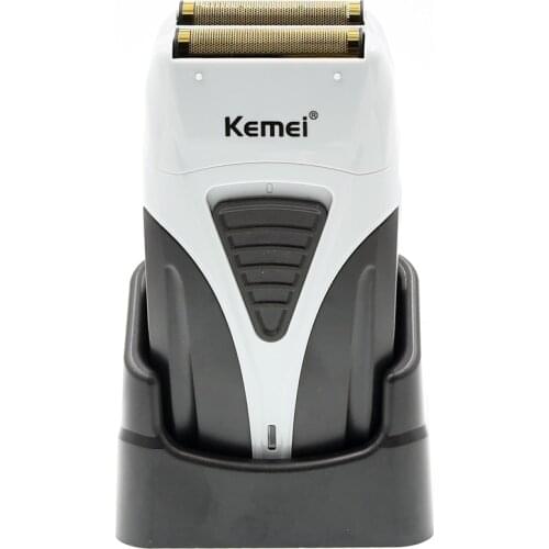 Kemei Rechargeable Powerful Electric Shaver for Men Beard Foil Shaving Machine Finishing Fades Removing Stubble Barber Razor