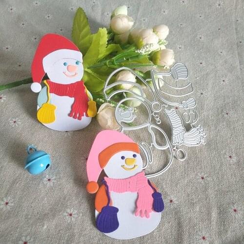 New Christmas snowman metal cutting mold, used for DIY scrapbooks, cards, photo album decorations, paper-cutting handmade crafts