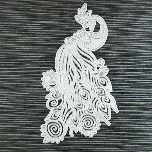 Peacock Cutting Dies Metal Stencil Scrapbooking Album Embossing Card Decorative Card Making Cutting Dies