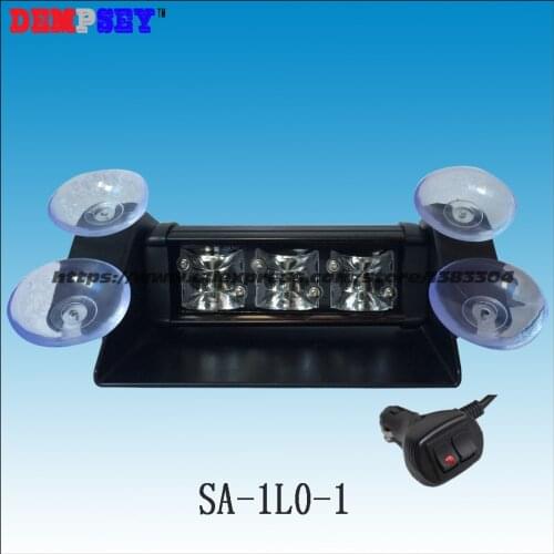 SA-1L0-1 High Power 9W Car Emergency Warning Lightbar Strobe Split Mount Deck Dash Flashing Light/10-30V emergency strobe light