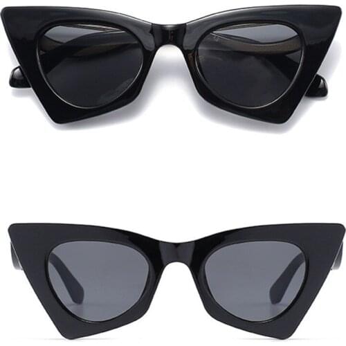 Cat Eye Leopard Sun Glasses Vintage Elegant Eyeglasses Trend Fashion Black Shades