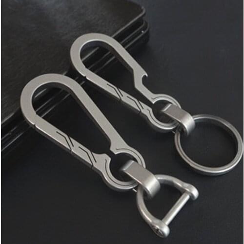 Super Lightweight Titanium TC4 Multi Keychain Car keyring EDC Women Men Hanging Buckle Bag Pendant Accessories Gift