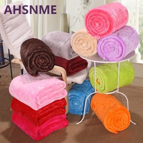 AHSNME High Quality Naturelife Soft Throw Blanket Warm Coral Floral Blankets Travel Flannel 200x230cm / 150x200cm / 150x180cm