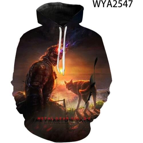 New Hoodies Metal Gear Solid Men Women Children Sweatshirts 3D Printed Boy Girl Streetwear Fashion Casual Hooded Pullover Coat