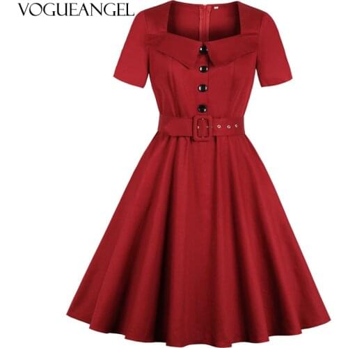 Красные летние платья VOGUEANGEL China At AliExpress