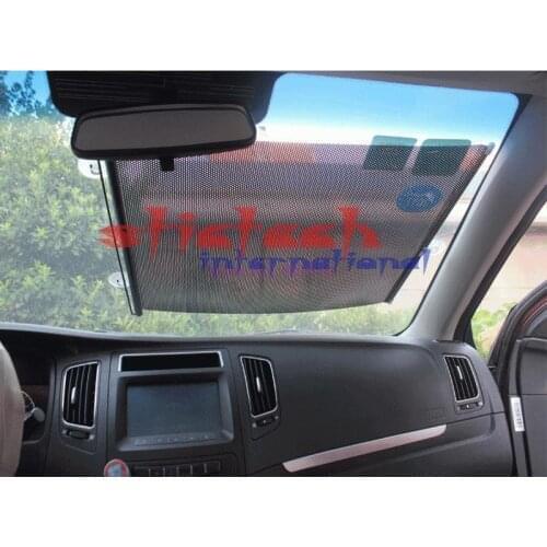 By DHL or Fedex 100pcs Retractable Side Window Car Sun shade Curtain Automatic Sunscreen roller Blinds Window Film Hot Selling