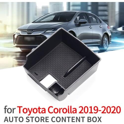 For Toyota Corolla 2019 2020 Central Control Armrest Box Auto Interior Styling Accessories Car Armrest Storage Box Coin Cover