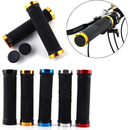 1 Pair Colorful Handle Motorcycle Dirt Pit Bike Rubber Handlebar Grip Mtb Handlebar Cover Grips Smooth Soft Rubber Anti-Slip