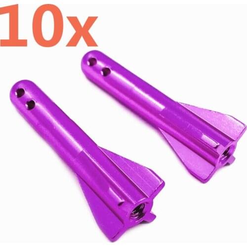 10Pcs RC Cars 03009 Metal Battery Cover Post Upgrade Parts For 1/10 Model RC Model Remote Control Car Himoto Redcat HSP Racing