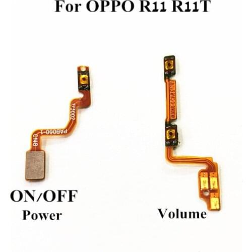 100% Original Power ON OFF Volume Side Buttons Flex cable For OPPO R11 R11T Power Switch Side Key connector
