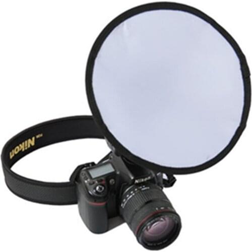 20cm Round Shape Speedlite Mini Softbox Diffuser for Canon 600EX-RT 580EX II 430EX II for Nikon SB910 SB900 SB800 Mini Soft Box