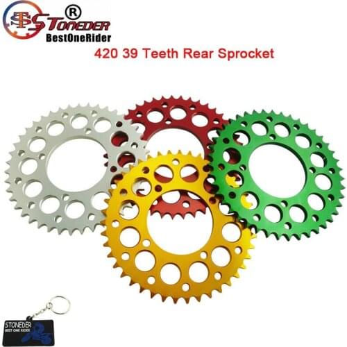 STONEDER 420 39 Teeth 76mm Aluminum Billet Rear Sprocket For Demon X WPB Stomp Orion M2R Lucky MX DHZ 50-190cc Pit Dirt Bike