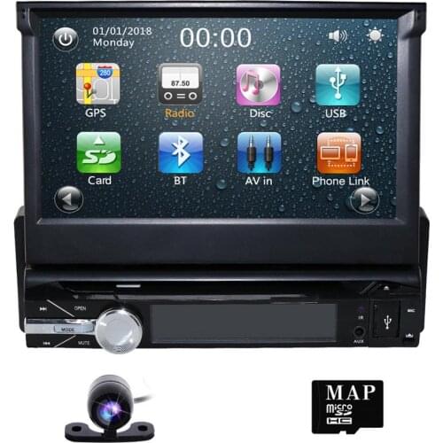 Free camera one 1 din radio car dvd player gps navigator tape recorder autoradio cassette player car radio gps multimedia dab bt