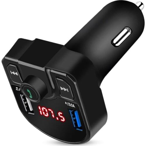 TF card USB AUX FM Transmitter Handsfree Bluetooth 5.0 Car Kit MP3 Player With 3.1A Dual USB Car Charger FM Modulator Transmiter