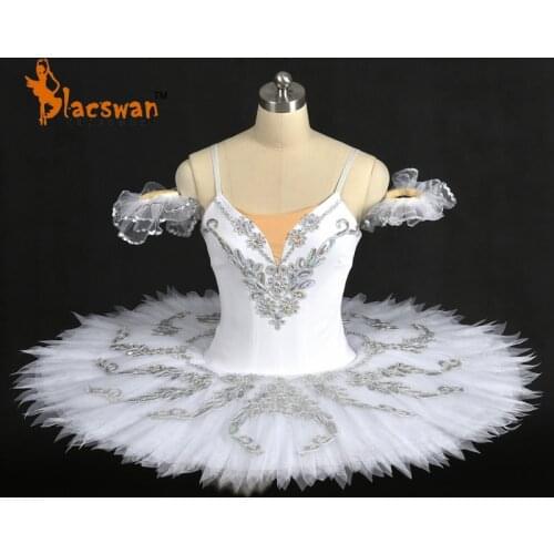 Nutcracker Snow Scene Women 12 layer tulle White Dance Dress Stage Costume Snowflake Ballet Tutu Professional BT633