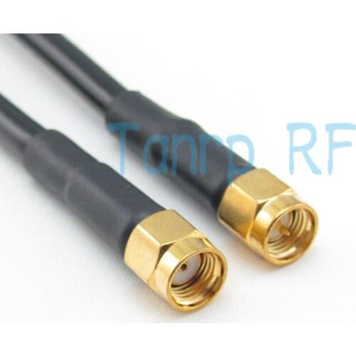 Freeshipping! 20INCH RP-SMA male plug to SMA male plug RF Pigtail jumper coaxial cable RG58 50CM Wholesale