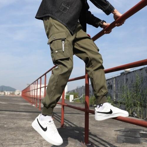 Men Cargo Harem Pants Hip Hop Casual Male Joggers Trousers Streetwear Pants harem pants mens street pants