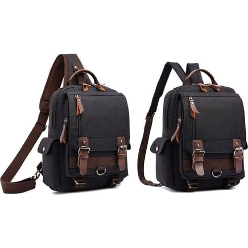Mini Travel Backpack Men Women Multifunction Small Waterproof Oxford Chest Bag Vintage Casual School Crossbody Shoulder Bag