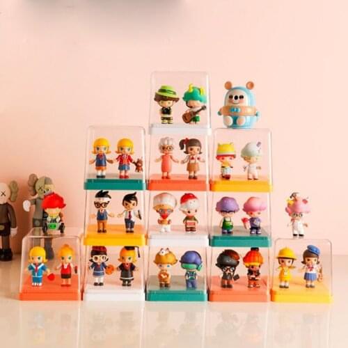 Blind Box Garage Kit Doll Storage Box Hd Transparent Toy Pvc Figure Garage Kit Organizer Box Thick Material Noble Storage Bins