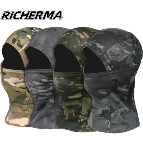 Camouflage Motorcycle Helmet Balaclava Windproof Dustproof Scarf Mask Skimask For Racing Facial Mask Tactical Airsoft Military