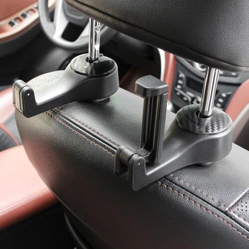 2 in 1 Car Seat Hook with Phone Holder For Kia Rio K2 Sportage Soul Mazda 3 6 CX-5 Lada Skoda Octavia A5 A7 Superb Yeti