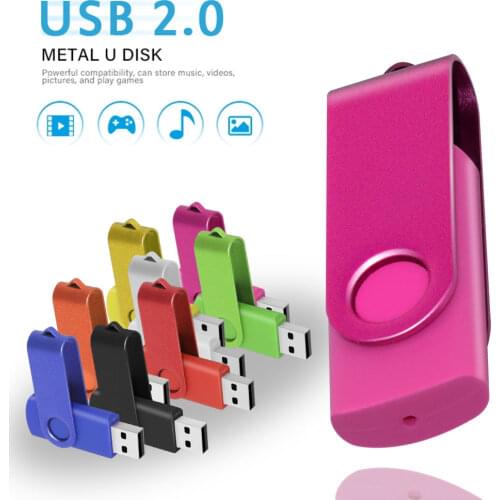 Metal Pendrive 64GB 32GB 16GB 8GB USB Flash Drive 2.0 128GB Pen Drive Waterproof U Disk 2.0 Memoria Usb Stick Gift Custom Logo