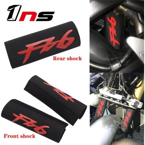 Motorcycle Stretch Fabric Material Front Fork Protector Rear Shock Absorber Suspension Protection Cover For Yamaha FZ6 Fazer FZ