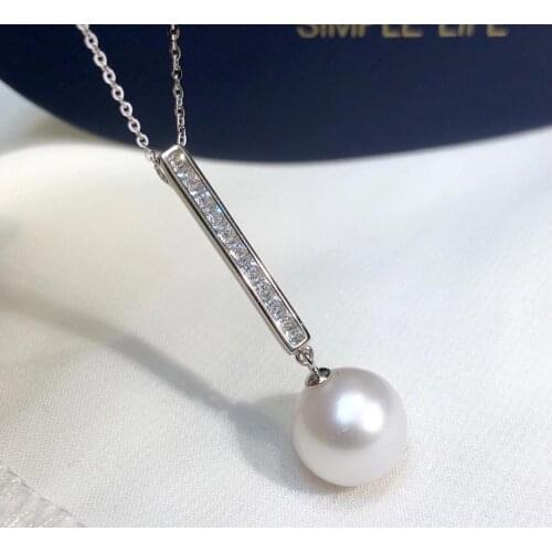 Wholesale New 925 Sterling Silver Necklace Findings Jewelry Base Settings Mountings Parts for Akoya Edison Pearls, Coral, Jade