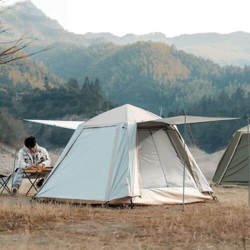 Summer Portable Outdoor Double Layer Camping Thickening Automatic Tent Sun Protection Rain палатка 4х мест