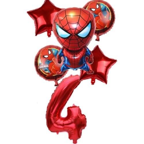 Disney Marvel Anime Characters Superhero Spiderman 32inch Digital Kids Birthday Anniversary Party Decoration Foil Balloons Suit