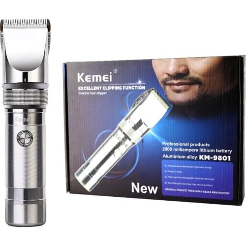 Professional Aluminum Alloy hair clipper hair trimmer electric cutter haircut machine hair cutting tool with 2200mA Li-battery