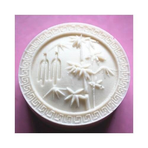 The word "bamboo" soap mold/handmade soap mold/die/silica gel soap die silicone mold/candles