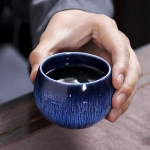 LIZAOTAO Kiln Change Tea Set Ceramic Tea Cup Porcelain Tea Cup Chinese Kung Fu Cup Drinkware Household Ceramic Water Cup