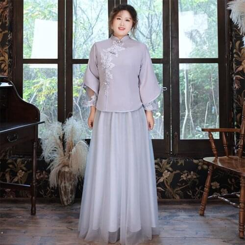 Evening Dress High Neck Embroidery Full Sleeves Floor-Length Zipper Back A-Line Elegant New Plus Size Women Formal Gowns D1222